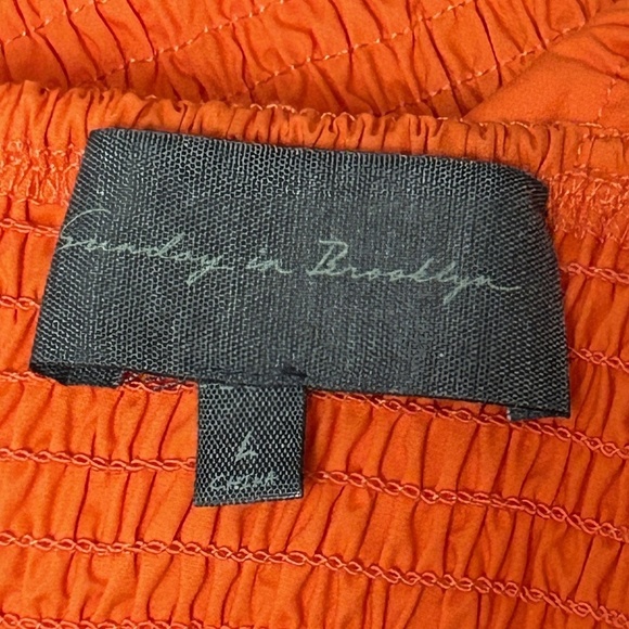 Anthropologie Sunday in Brooklyn Blouse Top One Shoulder Ruffle Flounce NWOT - Picture 14 of 16